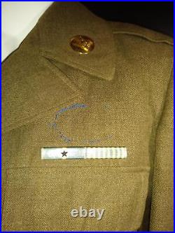 World War 2 US Army Uniform 127th Airborne Engineer Battalion/ US 127 Lapel Pi