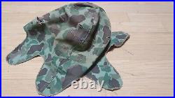 Ww2 Korean War Usmc Marine Corps M1 Helmet Frogskin Camo Cover Original