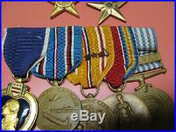 Ww2 Korean War Veterans Dress Medal Grouping Nice