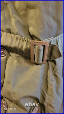 Ww2 Wwii Us Army Korean War M1950 Overcoat Trench Coat Od Green Wool Liner 36l