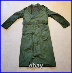 Ww2 Wwii Us Army Korean War M1950 Overcoat Trench Coat Od Green Wool Liner 36l Ww2 Wwii Us Army Korean War M1950 Overcoat Trench Coat Od Green Wool Liner 36l