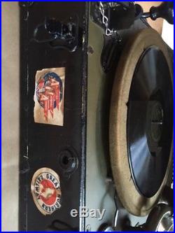 Ww2-korean War Era Mechanical Field Phonograph-hand Crank-model 9c-victrola