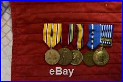 Wwii & Korean War Medals & Ribbons & Insignia To Sgt Maj Bethea MC Mullan Usmc