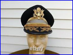 Wwii Korean War U. S. Army Lt. Colonel Group Visor Caps & Boots Pearl Harbor