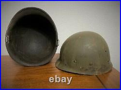 Wwii / Korean War Us Officers M1 Helmet Soldered Major Rank