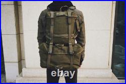 Wwii Korean War Vietnam Us Army M1945 Backpack Set Combat Belt Suspender