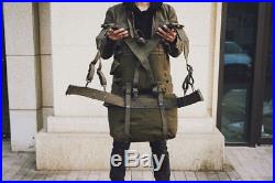 Wwii Korean War Vietnam Us Army M1945 Backpack Set Combat Pistol Belt Suspender