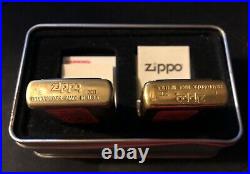 Zippo Gift Set Korean War Lighters (2 Pieces) Emblem Design